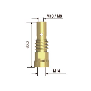 FUBAG Адаптер контактного наконечника сварочного аппарата  M10х60 мм (2 шт.) в Волгограде фото