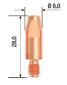 FUBAG Контактный наконечник M6х28 мм ECU D=1.0 мм (10 шт.) в Волгограде фото