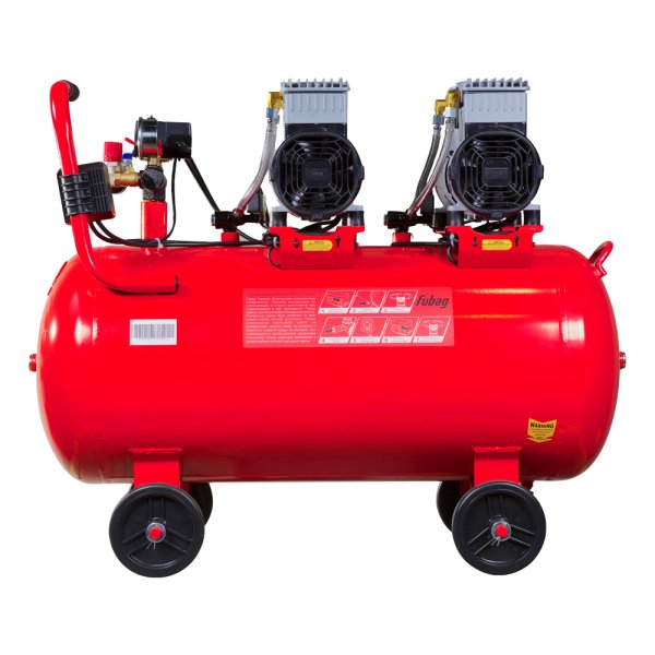 Компрессор воздушный безмасляный малошумный FUBAG OLS 500/100 CM2х2 + Набор пневмоинструмента (5 предметов) в ПОДАРОК в Волгограде фото