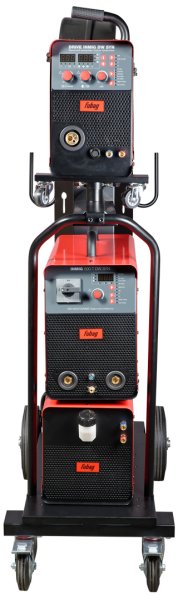 Сварочный полуавтомат INMIG 500T DW SYN + Подающий механизм DRIVE INMIG DW SYN + Шланг-пакет 5 м + Горелка FB 500 3 м + Блок жидкостного охлаждения + Тележка в Волгограде фото