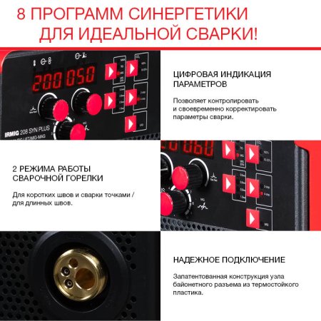 Полуавтомат сварочный FUBAG IRMIG 208 SYN PLUS c горелкой FB 250 3 м в Волгограде фото