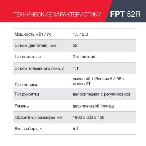 Бензиновый триммер FUBAG FPT 52R в Волгограде фото