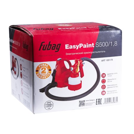 FUBAG Электрический краскораспылитель EasyPaint S500/1.8 с верхним бачком в Волгограде фото